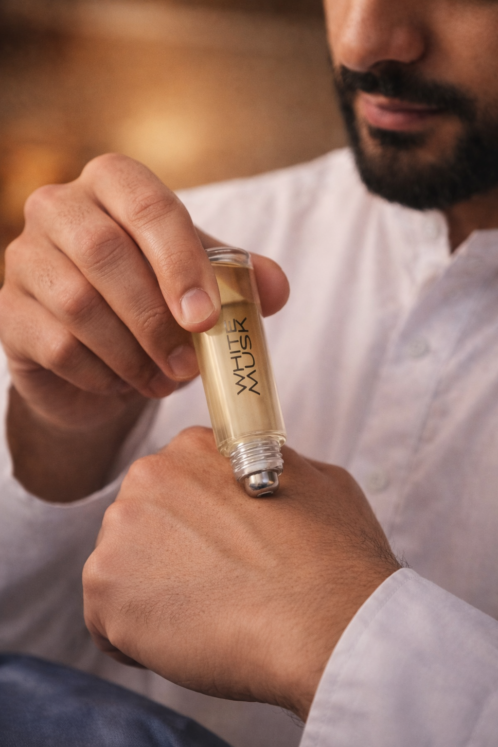 AL-NUAIM White Musk 6ML Roll-on Attar (Alcohol-free) for Mens