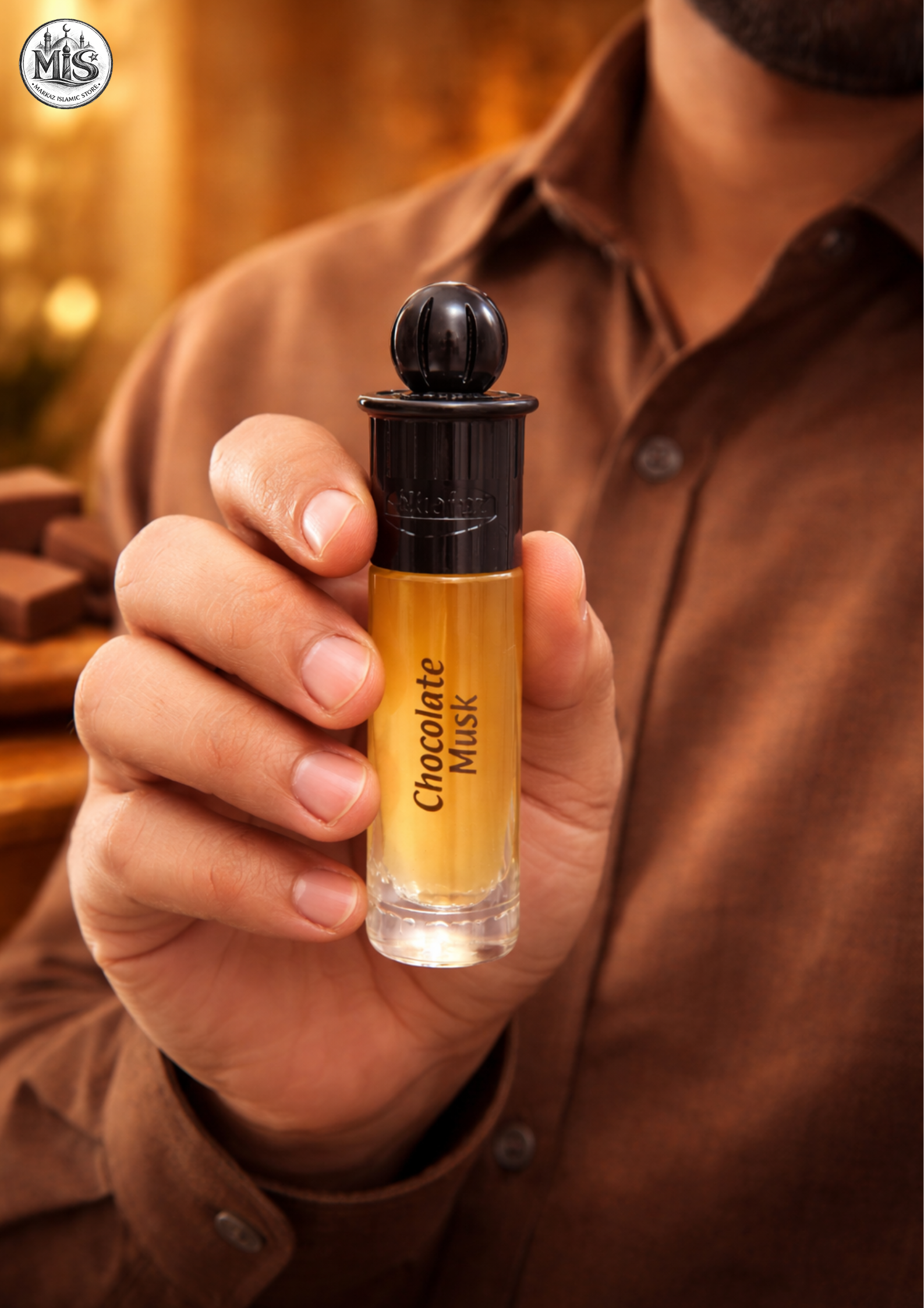 AL-NUAIM Chocolate Musk 6ML Roll-On Attar (Alcohol-Free) for mens