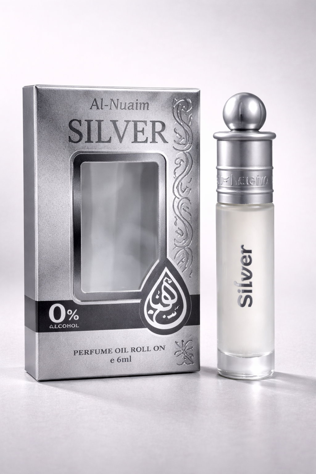 AL-NUAIM Silver 6ML Roll-on Attar (Alcohol-free) for mens